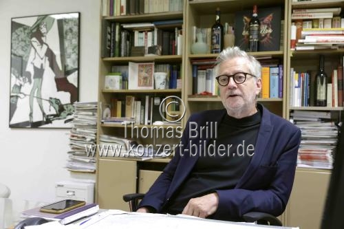 Geschäftsführer des Theater am Dom Köln Oliver Durek im Interview bezüglich Planung, Inszenierung und Wirtschaften eines Theaterensembles ohne öffentliche Förderung im Theater am Dom Köln (© Thomas Brill)