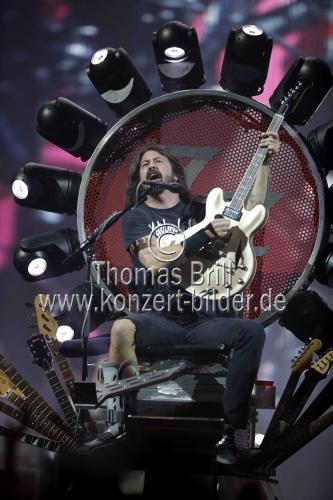 Amerikanische Rockband Foo Fighters gastieren auf ihrer 