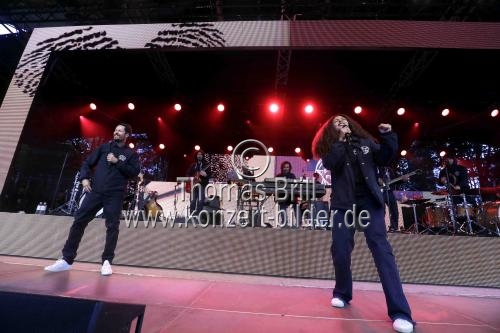 Deutsche Hip-Hop-Band Freundeskreis gastiert auf ihrer 