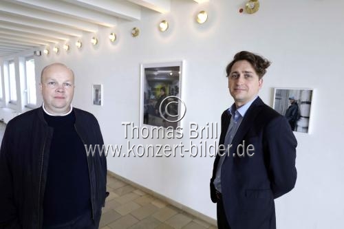 Direktor des Kölnischen Kunstvereins Moritz Wesseler verabschiedet sich mit dem Buch und der Ausstellung von 31 Portraits von Albrecht Fuchs vom Kölnischer Kunstverein - Die Brücke Köln (© Thomas Brill)