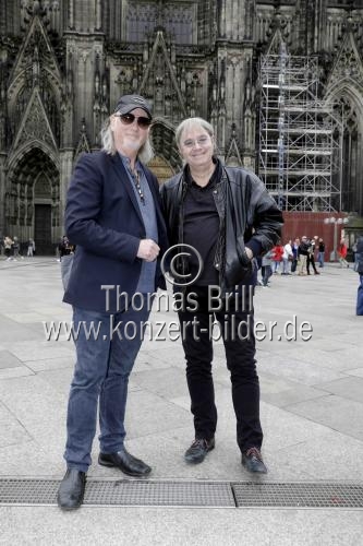 Britische Musiker der Hard-Rock-Band Deep Purple Ian Paice und Roger Glover stellten das neue Deep Purple-Album 