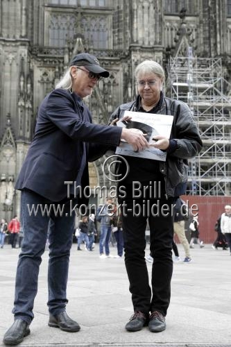 Britische Musiker der Hard-Rock-Band Deep Purple Ian Paice und Roger Glover stellten das neue Deep Purple-Album 