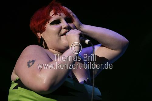 Amerikanische Post-Punk-Gruppe Gossip gastierte mit Sängerin Beth Ditto auf ihrer 