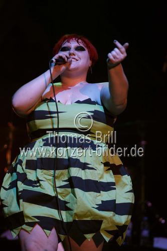 Amerikanische Post-Punk-Gruppe Gossip gastierte mit Sängerin Beth Ditto auf ihrer 