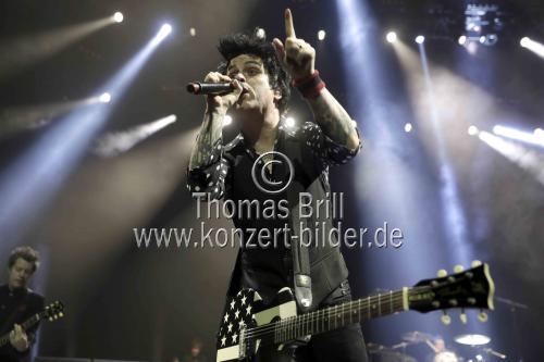 Amerikanische Punk-Rock-Band Green Day gastierte auf ihrer 