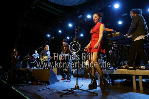 Amerikanische Musiker Jerry Harrison und Adrian Belew gastieren in Begleitung ihrer All-Star-Band auf ihrer 