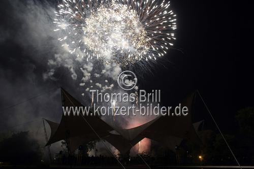 Tommy Engel, Linus, Purple Schulz und Jürgen Fritz gestalten das Abschlusskonzert der Open Air Saison 2009 des Tanzbrunnen Köln  (© Thomas Brill)