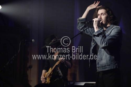 Irischer Folkrockmusiker Andrew Hozier-Byrne alias Hozier gab auf seiner 
