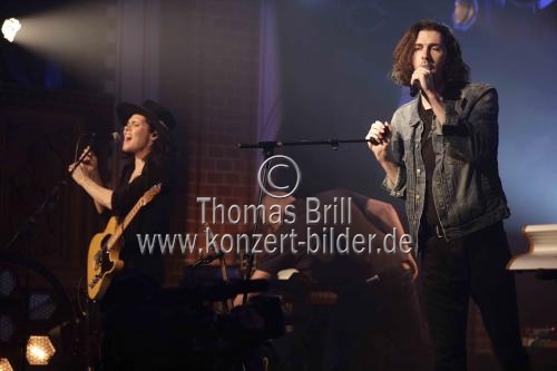 Irischer Folkrockmusiker Andrew Hozier-Byrne alias Hozier gab auf seiner 