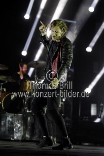 Amerikanische Indie-Rock-Band Imagine Dragons gastiert auf ihrer 