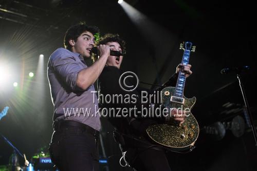 Amerikanische Rock-Band Jonas Brothers gastiert auf ihrer 
