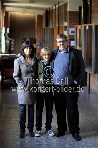 Dreharbeiten zum Fernsehfilm Kehrtwende (AT) mit Dietmar Bär und Inka Friedrich in den Hauptrollen im Gymnasium Kreuzgasse Köln (© Thomas Brill)