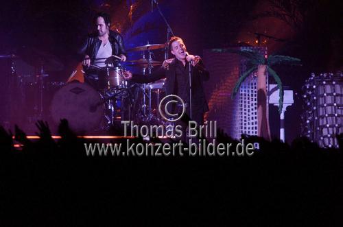 Amerikanische Indie-Rockband The Killers gastiert auf ihrer 