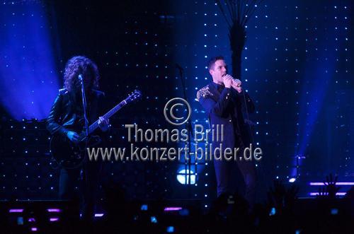 Amerikanische Indie-Rockband The Killers gastiert auf ihrer 