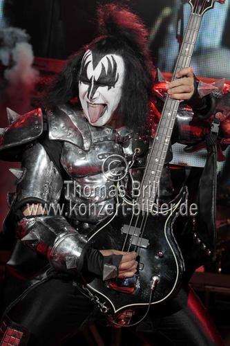 Amerikanische Hard-Rock-Band Kiss gastiert auf ihrer 