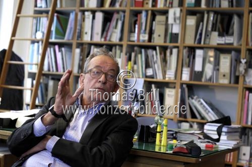 Direktor des Museum Ludwig Prof. Kasper König im Interview über seinen Abschied nach zwölf Jahren als Direktor des Museum Ludwig im Museum Ludwig (© Thomas Brill)