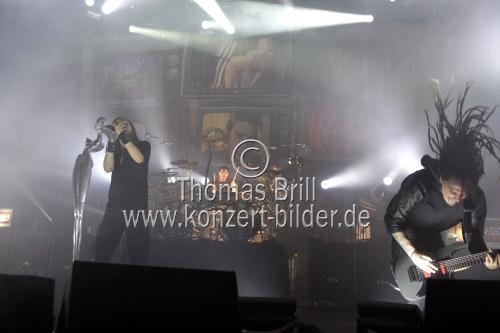 Amerikanische Rockband Korn gastiert auf ihrer 