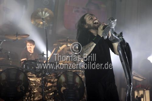 Amerikanische Rockband Korn gastiert auf ihrer 