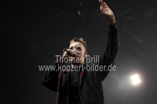 Deutsche Indie-Rap-Musikgruppe Kraftklub gastiert auf ihrer 