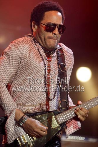 Amerikanischer Rocksänger Lenny Kravitz gastiert auf seiner 