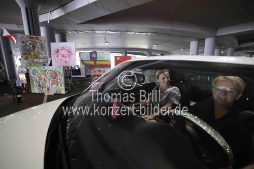 Das Kulturprojekt „Nachtbrötchen“ gastiert am 12. und 13. Juni 2021 im Parkhaus P1 des Flughafen Köln/Bonn (&copy; Thomas Brill)