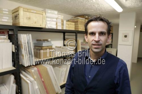 Deutsche Galerist Chritian Lethert in den Räumen seine Galerie, die am 06. Oktober 2017  in der Antwerpener Straße 52 in Köln wiedereröffnet wird (&copy; Thomas Brill)
