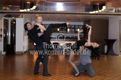 Rebecca Mir und Magdalena Brzeska trainieren für das 