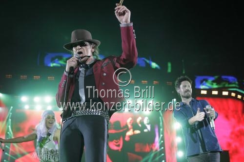 Deutscher Rockmusiker Udo Lindenberg gastiert auf seiner 