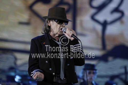 Deutscher Rockmusiker Udo Lindenberg gastiert auf seiner 