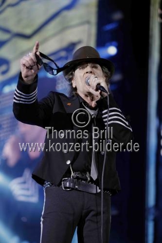 Deutscher Rockmusiker Udo Lindenberg gastiert auf seiner 
