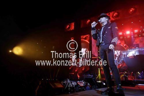 Deutscher Rockmusiker Udo Lindenberg gastiert auf seiner 