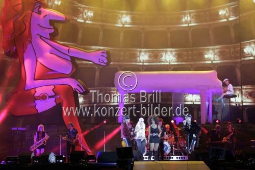Deutscher Rockmusiker Udo Lindenberg gastiert auf seiner 