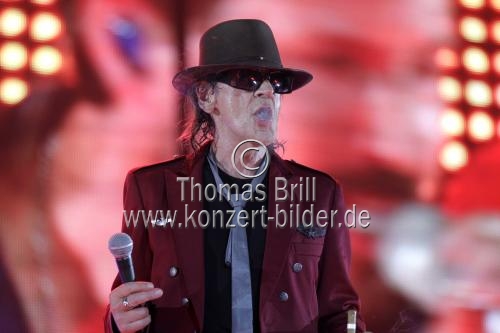 Deutscher Rockmusiker Udo Lindenberg gastiert auf seiner 