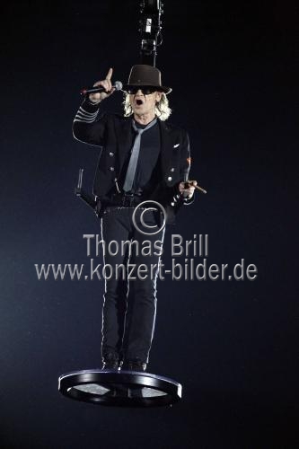 Deutscher Rockmusiker Udo Lindenberg gastiert auf seiner 