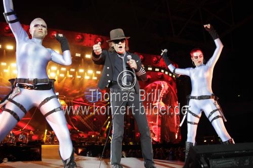 Deutscher Rockmusiker Udo Lindenberg gastiert auf seiner 
