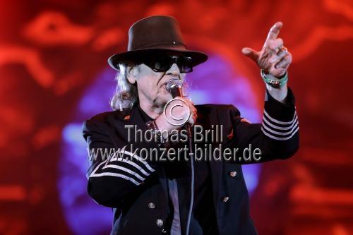 Deutscher Rockmusiker Udo Lindenberg gastiert auf seiner 