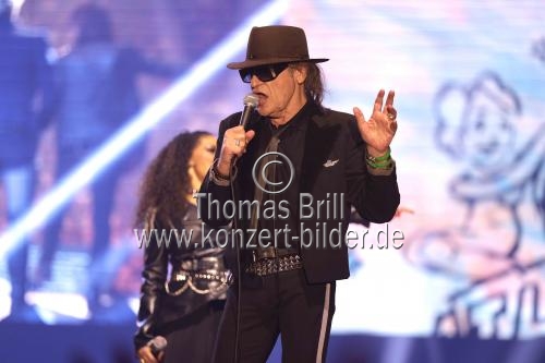 Deutscher Rockmusiker Udo Lindenberg gastiert auf seiner 