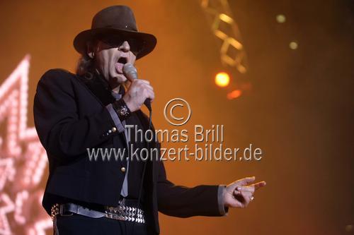 Deutscher Rockmusiker Udo Lindenberg gastiert auf seiner 