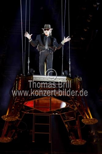 Deutscher Rockmusiker Udo Lindenberg gastiert auf seiner 