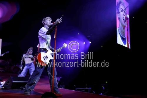 Amerikanischer Rapper Machine Gun Kelly gastiert auf seiner 