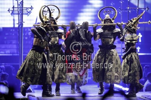 Amerikanische Sängerin Madonna gastiert auf ihrer 