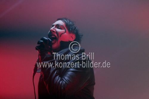 Amerikanische Rock-Sänger Marilyn Manson gastiert auf seiner 