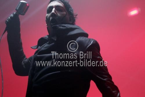 Amerikanische Rock-Sänger Marilyn Manson gastiert auf seiner 