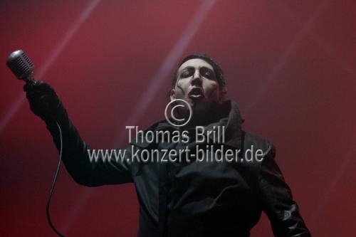 Amerikanische Rock-Sänger Marilyn Manson gastiert auf seiner 