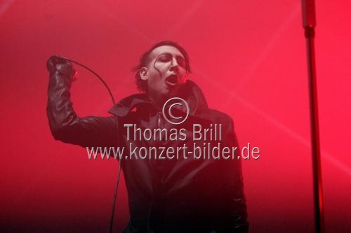 Amerikanische Rock-Sänger Marilyn Manson gastiert auf seiner 