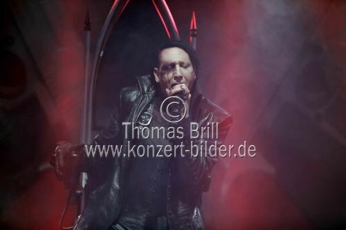 Amerikanische Rock-Sänger Marilyn Manson gastiert auf seiner 