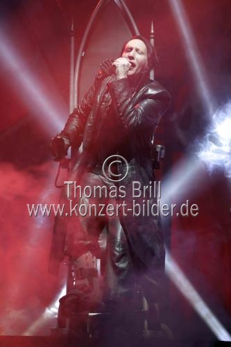 Amerikanische Rock-Sänger Marilyn Manson gastiert auf seiner 