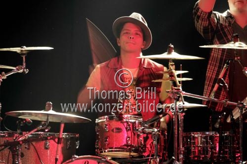 Amerikanischer R+B-Musiker und Singer-Songwriter Bruno Mars gastiert auf seiner 