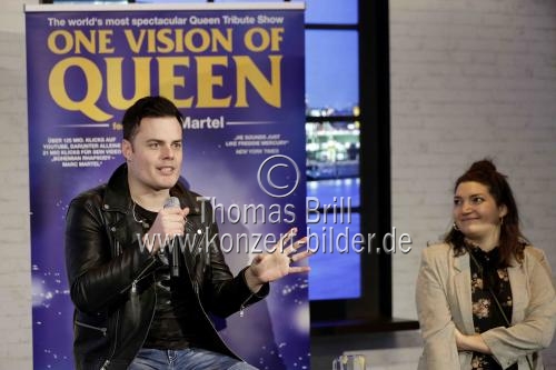 Kanadische Rockmusiker Marc Martel präsentieren das Programm der Queen Tribute Show 