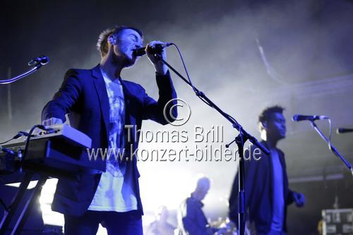 Britische Trip Hop-Band Massive Attack gastiert auf ihrer 